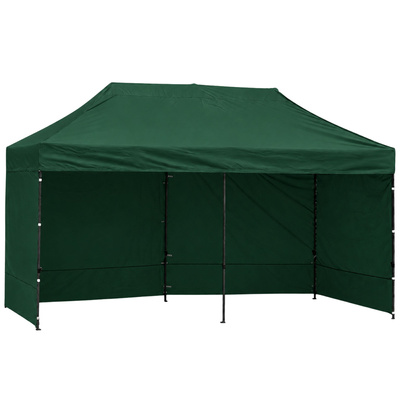 Namiot Ekspresowy Ogrodowy Cateringowy Pawilon Handlowy Zielony 3x6 M