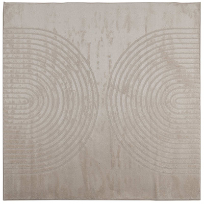 Dywany pokojowe Kwadrat GALATI Beżowy 200 x 200 cm Poliester