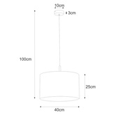 Lampa wisząca K-4330 z serii SIMONE WHITE