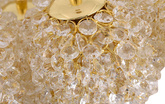 Designerska Lampa Wisząca złota Swarovski Adani AD215