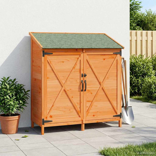 Shed ogrodowy brązowy 106 x 56 x 113,5 cm Drewno Świerkowe