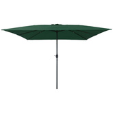 Parasolka ogrodowa Zielony 295 x 295 x 245 cm Poliester i Stal