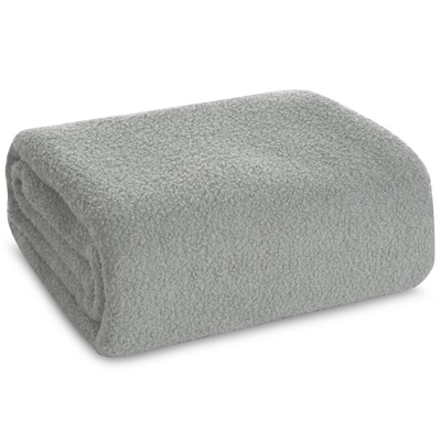 Koc Bukla srebrny 200x220