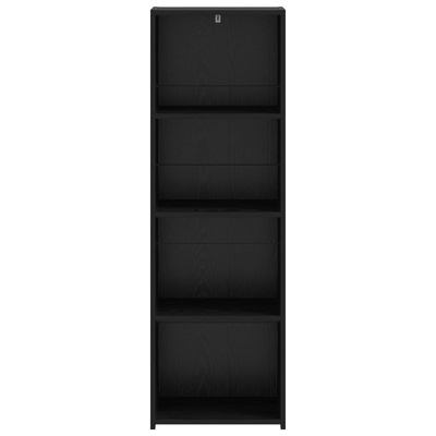 Highboard Czarny dąb 40 x 41 x 124 cm Drewno inżynieryjne