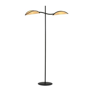 Lampa stojąca LOTUS LP2 BLACK/RATTAN