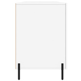 vidaXL Biurko białe z połyskiem, 140x50x75 cm, materiał drewnopochodny