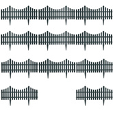 Obrzeża ogrodowe, 17 szt., 10 m, zielone