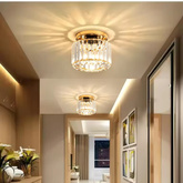 Lampa sufitowa Abigali Cristal E27 złoty