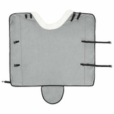 Koc dla Koni Całkowity Jasny Szary 125 cm Polarowy fleece