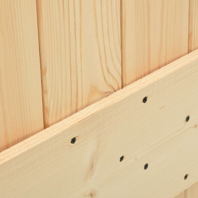 Drzwi przesuwne 2 szt. 90 x 210 cm Lite drewno sosnowe