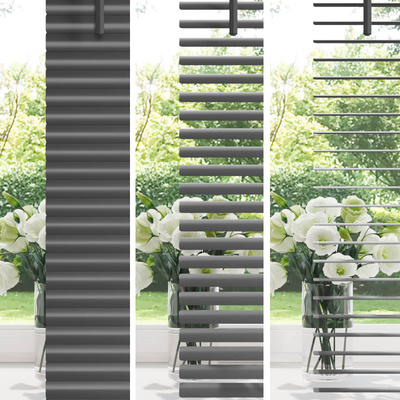 Żaluzja wenecka Srebrnoszary 150 x 130 cm 25 mm PVC