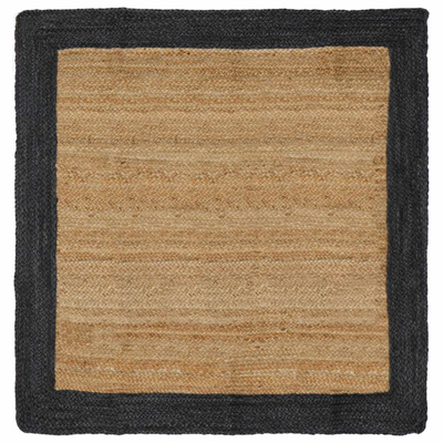 Dywany pokojowe ciemnoszary 120 x 120 cm Juta