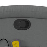 vidaXL Podnoszony fotel masujący, rozkładany, ciemnoszary, tkanina