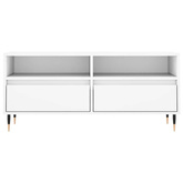 vidaXL Szafka pod TV, biała, 100x34,5x44,5 cm, materiał drewnopochodny