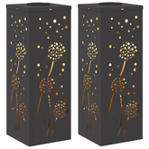 Słoneczna LED lampa na ścieżkę 2 pcs Czarny