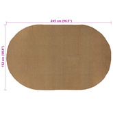 Dywany pokojowe naturalny 152 x 245 cm Juta