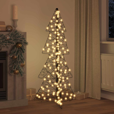 Choinka z 160 diodami LED Ciepła biel 150 cm rattan