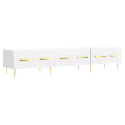 vidaXL Szafka pod TV, biała, 150x36x30 cm, materiał drewnopochodny