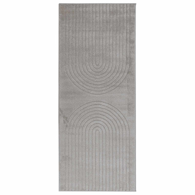 Dywany pokojowe Prostokątny GALATI Szary 200 x 80 cm Poliester