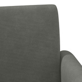 Sofa dwuosobowa z guzikowym pikowaniem ciemnoszary