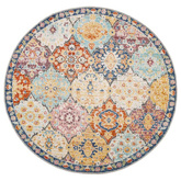 vidaXL Dywan ARBIZU do pomieszczeń i na zewnątrz, vintage, Ø 200 cm