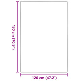 Dywanik wejściowy Beżowy i czarny 120 x 180 cm 100% poliamid