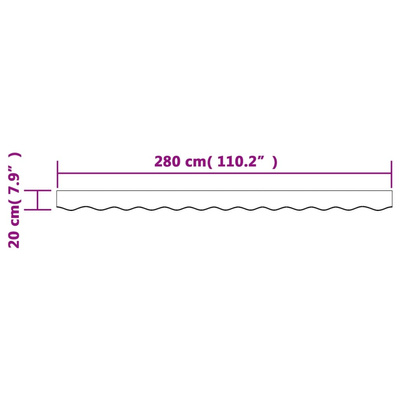Lambrekin do markizy, żółto-białe paski, 3 m