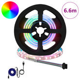Taśma LED 12 pcs Czarny i przezroczysty 550 mm Miedź i plastik