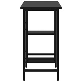 vidaXL Biurko komputerowe, czarne, 80x40x72 cm, MDF i metal