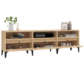 vidaXL Szafka pod TV, dąb sonoma, 150x30x44,5 cm