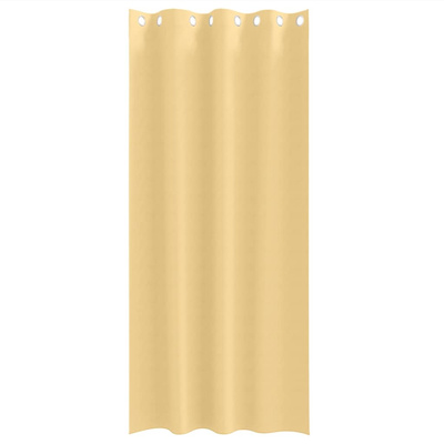 Firany blackout z kółkami 2 pcs Beżowy 260 x 140 cm Poliester
