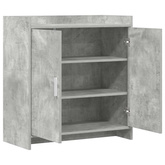 Bufet Betonowy szary 72 x 36 x 80 cm Drewno inżynieryjne