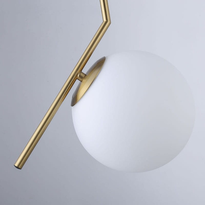 Lampa Wisząca Złota Kula Mleczna E14 Abruzzo Toscana