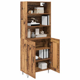 Highboard 2 szt. Stare drewno 69,5 x 34 x 180 cm