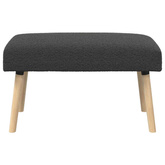 ławka Gładki ciemnoszary 80 x 40 x 46 cm Bouclé