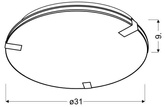 Lampa Sufitowa Candellux Rapsody 13-30276 Plafon E27 Okrągły