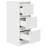 Komoda Biała 29,5x34x76 cm Drewno klejone