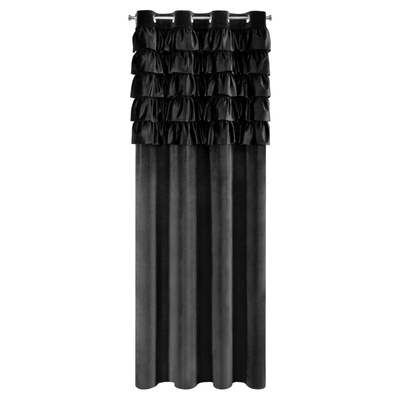 Zasłona Aura czarna 140x250