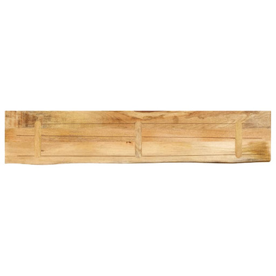 Blat stołu, 140x40x2,5 cm, naturalna krawędź, drewno mango