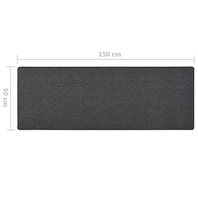 vidaXL Dywanik, antracytowy, 50 x 150 cm