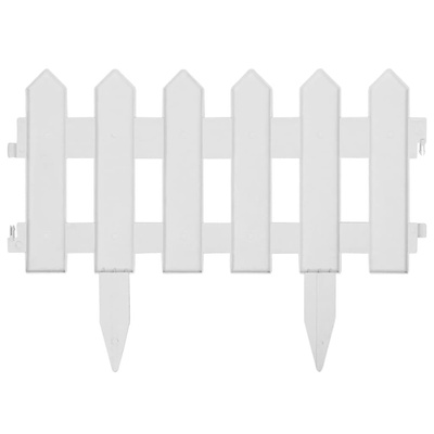 Obrzeża trawnikowe, 25 szt., białe, 10 m, PP