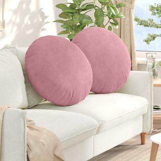 Poduszki na siedziska 2 pcs Różowy ?60 x 21 cm Aksamit