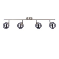 Rodia Lampa Sufitowa Listwa Satynowy 4X40W G9 Klosz Grafitowy