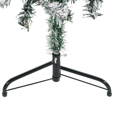 Smukła choinka połówka, sztuczna, ośnieżona, 150 cm