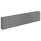vidaXL Podwyższona donica gabionowa, galwanizowana stal, 360x30x90 cm