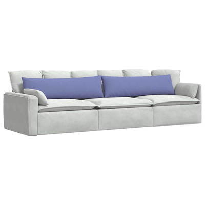 Poduszki na sofę 2 pcs Niebieski dżins 145 x 40 cm tkanina
