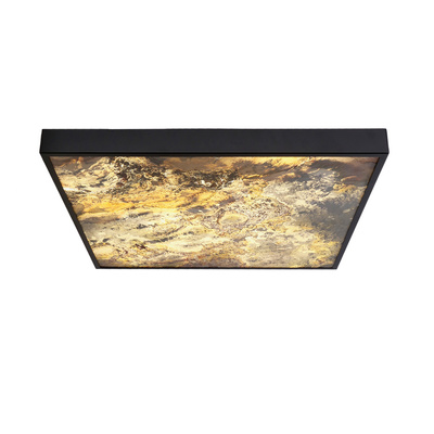 Luxan Lampa sufitowa 59x59 czarny 90w led 4000k led s. white