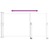 Boczny Markiz 160 x 300 cm 100% poliester, żelazo, stal