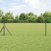 Ogrodzenie Euro 0,6 x 50 m Żelazo pokryte PVC Szary
