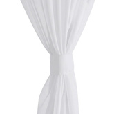130199 Biała Prosta zasłona 140 x 245 cm 2 szt